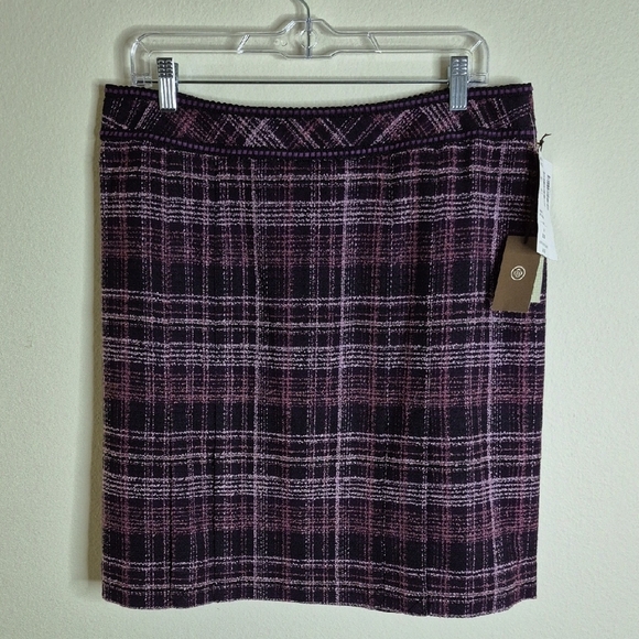 Caslon Dresses & Skirts - Caslon Purple Pencil Skirt Knee-Length Casual